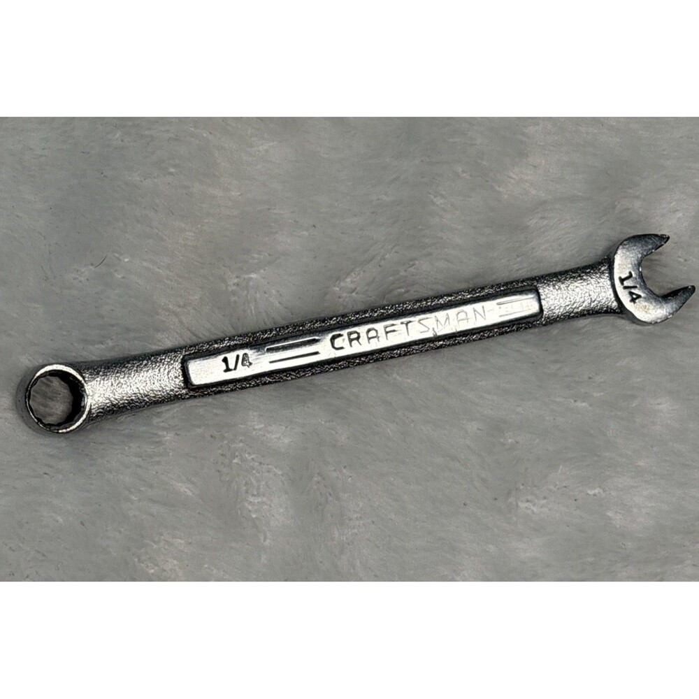 Vintage Craftsman Combination Wrench 1/4” 12 Point SAE -VV- 44699 Made in USA